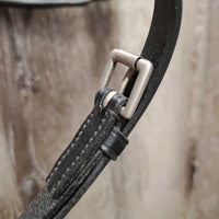 Rsd Padded Dressage Bridle, Crank, Flash, Buckles, Cotton Web Reins *vgc, clean, dirty reins, creases, residue, xholes, scrapes

