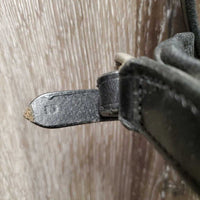 Rsd Padded Dressage Bridle, Crank, Flash, Buckles, Cotton Web Reins *vgc, clean, dirty reins, creases, residue, xholes, scrapes
