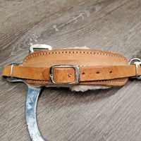 English Hackamore, fleece, curb chain *gc, mnr dirt, residue, clumpy fleece, mnr stains
