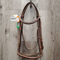 Rsd v.Narrow Bridle *gc, edge scrapes, dirt, rubs, tight keepers, stiff, dry
