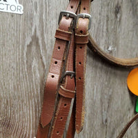 Rsd v.Narrow Bridle *gc, edge scrapes, dirt, rubs, tight keepers, stiff, dry
