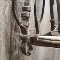 Rsd Padded Bridle *poor, N0 Flash, BROKEN Throatlatch, v.dry, v.stiff, dirty, older
