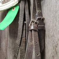 Rsd Padded Bridle *poor, N0 Flash, BROKEN Throatlatch, v.dry, v.stiff, dirty, older
