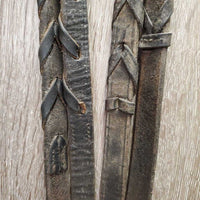 Rsd Bridle, Braided Reins *fair, older, rubs, scrapes, NO Flash, dry, loose hook, dirt, chews, xholes
