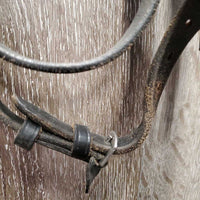 Rsd Bridle, Braided Reins *fair, older, rubs, scrapes, NO Flash, dry, loose hook, dirt, chews, xholes
