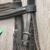 Rsd Bridle, Braided Reins *fair, older, rubs, scrapes, NO Flash, dry, loose hook, dirt, chews, xholes
