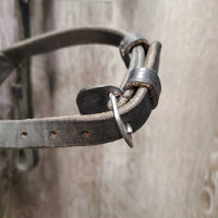 Rsd Bridle, Braided Reins *fair, older, rubs, scrapes, NO Flash, dry, loose hook, dirt, chews, xholes
