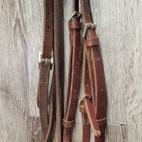 Rsd Bridle, Rsd Braided Reins *gc/fair, rubs, older, missing buckle pin, scrapes, mnr dirt
