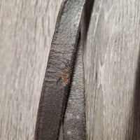 Rsd Bridle, Plain Reins *fair, v.dirty, stiff, dry, tight keepers, scrapes, rubs, NO flash
