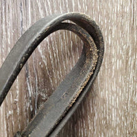 Rsd Bridle, Plain Reins *fair, v.dirty, stiff, dry, tight keepers, scrapes, rubs, NO flash
