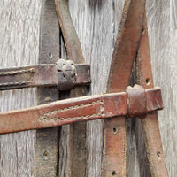 Western Headstall, laces *gc/fair, stiff, v.dirty, dry
