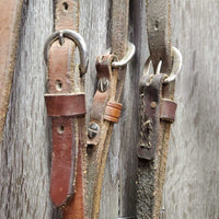 Western Headstall, laces *gc/fair, stiff, v.dirty, dry
