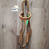 Western Quick Change Headstall, snaps *vgc, mnr dirt, rubs, stains & edge scrapes
