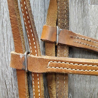 Western Quick Change Headstall, snaps *vgc, mnr dirt, rubs, stains & edge scrapes
