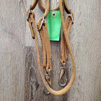 Western Quick Change Headstall, snaps *vgc, mnr dirt, rubs, stains & edge scrapes
