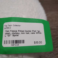 Thin Fleece Fitted Hunter Pad *gc, clean, clumpy, mnr hair, rubs

