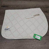 Terry Cloth Bottom Quilt Jumper Saddle Pad *gc, dingy, puckers, pilly, mnr stains, rubs, threads