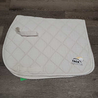 Terry Cloth Bottom Quilt Jumper Saddle Pad *gc, dingy, puckers, pilly, mnr stains, rubs, threads
