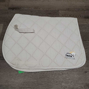 Terry Cloth Bottom Quilt Jumper Saddle Pad *gc, dingy, puckers, pilly, mnr stains, rubs, threads