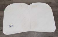 Terry Cloth Bottom Quilt Jumper Saddle Pad *gc, dingy, puckers, pilly, mnr stains, rubs, threads
