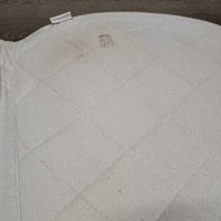 Terry Cloth Bottom Quilt Jumper Saddle Pad *gc, dingy, puckers, pilly, mnr stains, rubs, threads

