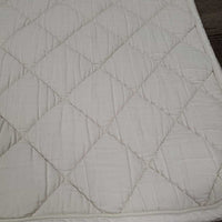 Terry Cloth Bottom Quilt Jumper Saddle Pad *gc, dingy, puckers, pilly, mnr stains, rubs, threads
