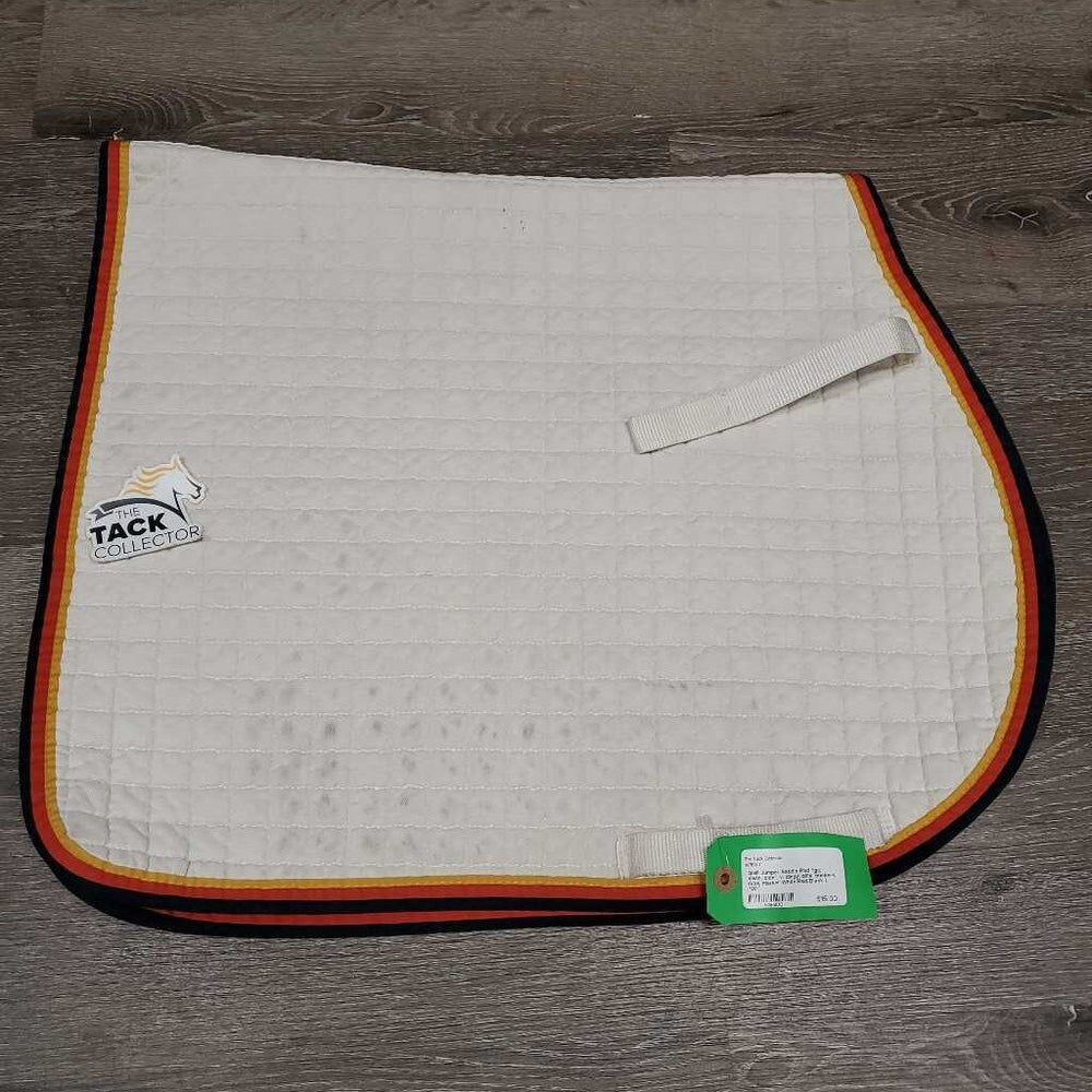 Quilt Jumper Saddle Pad *gc, clean, older, v. dingy, pills, puckers, rubs, marker