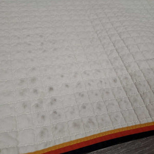 Quilt Jumper Saddle Pad *gc, clean, older, v. dingy, pills, puckers, rubs, marker