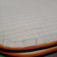 Quilt Jumper Saddle Pad *gc, clean, older, v. dingy, pills, puckers, rubs, marker