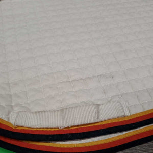 Quilt Jumper Saddle Pad *gc, clean, older, v. dingy, pills, puckers, rubs, marker