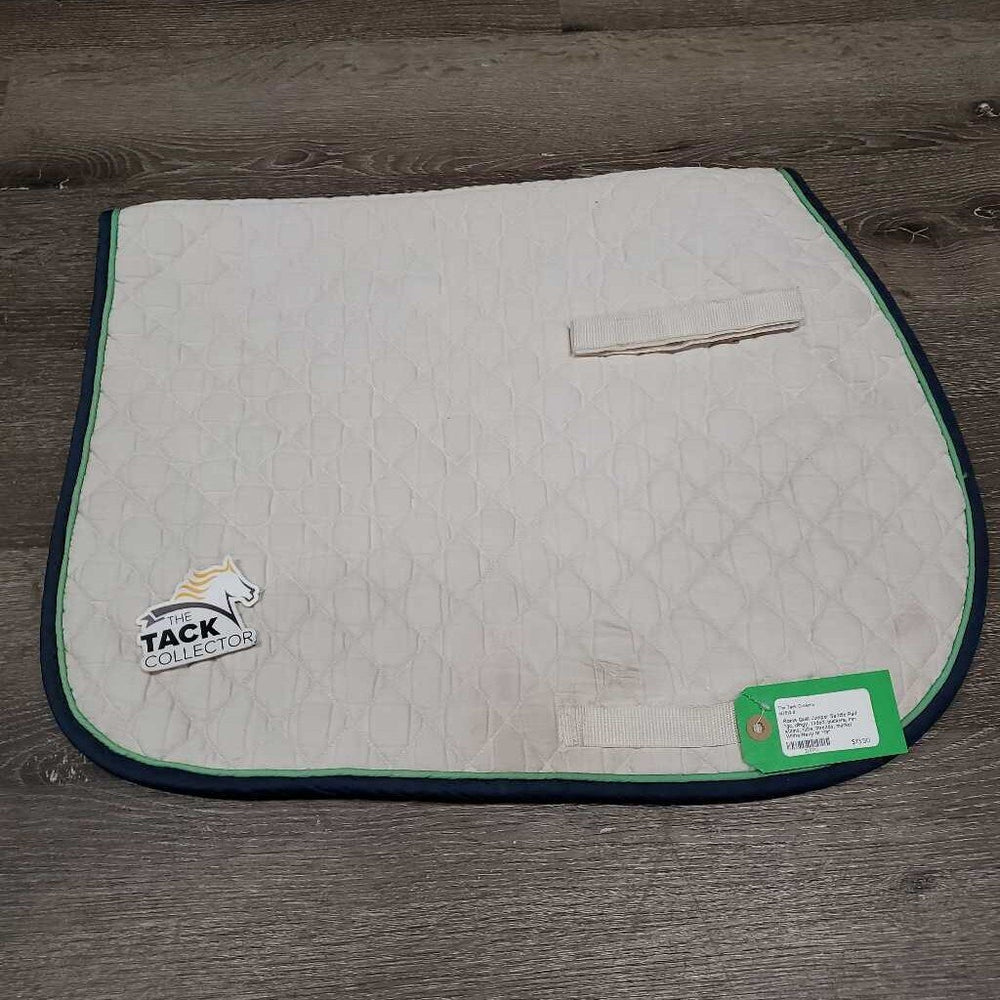 Quilt Jumper Saddle Pad *gc, dingy, faded, puckers, mnr stains, rubs, threads, marker
