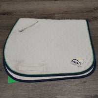 Quilt Jumper Saddle Pad *gc, dingy, faded, puckers, mnr stains, rubs, threads, marker

