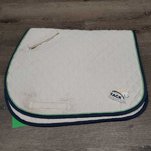 Quilt Jumper Saddle Pad *gc, dingy, faded, puckers, mnr stains, rubs, threads, marker