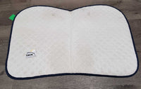 Quilt Jumper Saddle Pad *gc, dingy, faded, puckers, mnr stains, rubs, threads, marker
