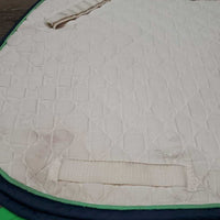 Quilt Jumper Saddle Pad *gc, dingy, faded, puckers, mnr stains, rubs, threads, marker
