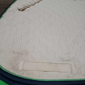 Quilt Jumper Saddle Pad *gc, dingy, faded, puckers, mnr stains, rubs, threads, marker