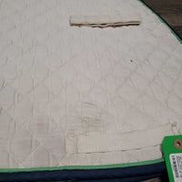 Quilt Jumper Saddle Pad *gc, dingy, faded, puckers, mnr stains, rubs, threads, marker
