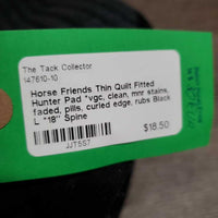 Thin Quilt Fitted Hunter Pad *vgc, clean, mnr stains, faded, pills, curled edge, rubs
