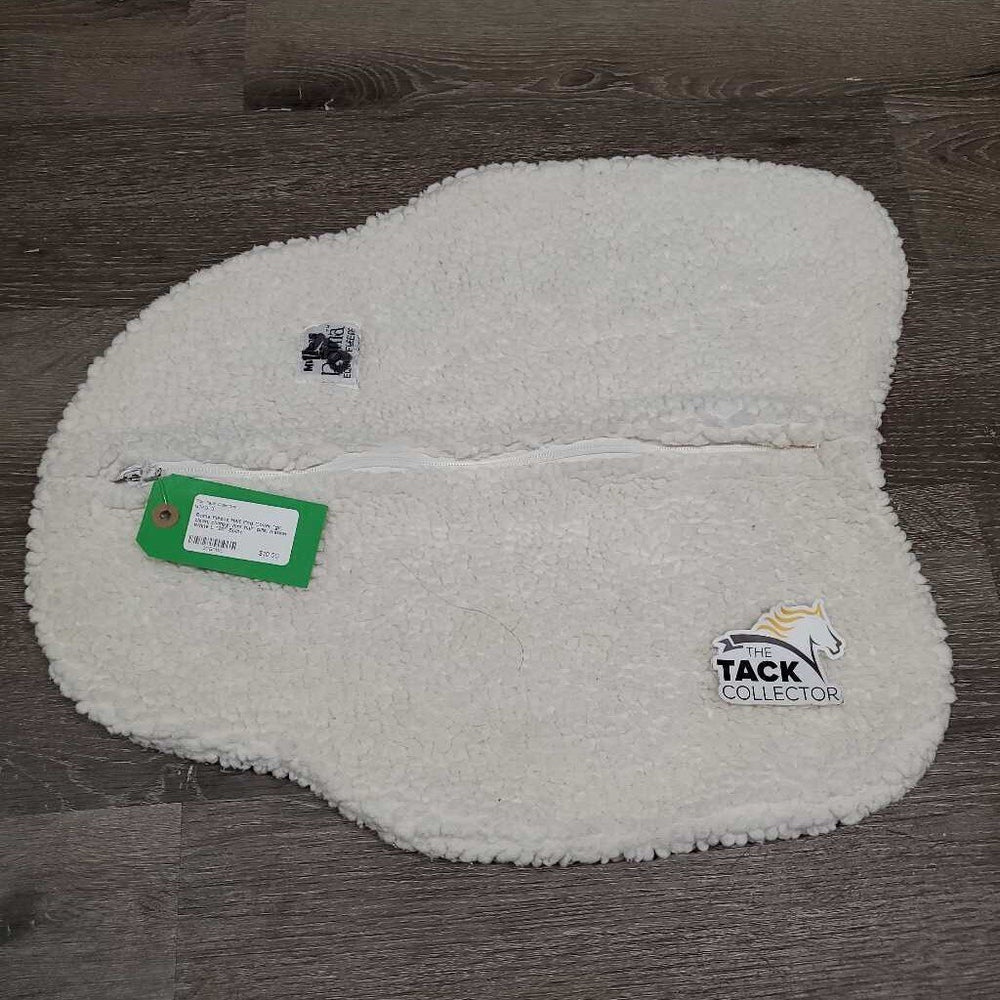 Fleece Half Pad Cover *gc, clean, clumpy, mnr hair, pills, marker