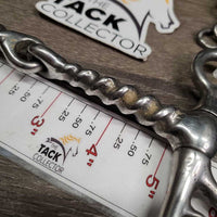 SS Corkscrew Pelham Bit, 2x Leather Convertors, Chain *vgc, clean, stains?residue, scuffs
