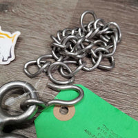 SS Corkscrew Pelham Bit, 2x Leather Convertors, Chain *vgc, clean, stains?residue, scuffs
