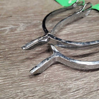 Light Fine Knife Edge Spurs *vgc, dirty, scrapes & scuffs
