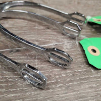 Light Fine Knife Edge Spurs *vgc, dirty, scrapes & scuffs
