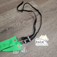 2 Leather Spur Straps, Bling *gc, clean, dents, missing & peeled bling, rubs, loose & stretched keepers
