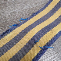 Cotton Web Blanket Surcingle *gc/fair, older, stained, edge frays, threads, unstitched , chewed end
