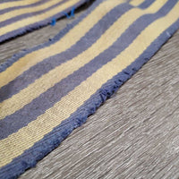Cotton Web Blanket Surcingle *gc/fair, older, stained, edge frays, threads, unstitched , chewed end
