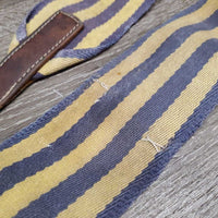 Cotton Web Blanket Surcingle *gc/fair, older, stained, edge frays, threads, unstitched , chewed end
