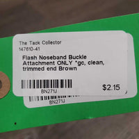 Flash Noseband Buckle Attachment ONLY *gc, clean, trimmed end
