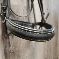 Rsd Padded Monocrown Bridle, Buckles,Braided Reins *vgc, mnr dirty seams, creases, scrapes, dents & rubs, tight keeper
