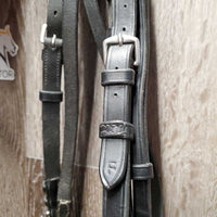 Rsd Padded Monocrown Bridle, Buckles,Braided Reins *vgc, mnr dirty seams, creases, scrapes, dents & rubs, tight keeper
